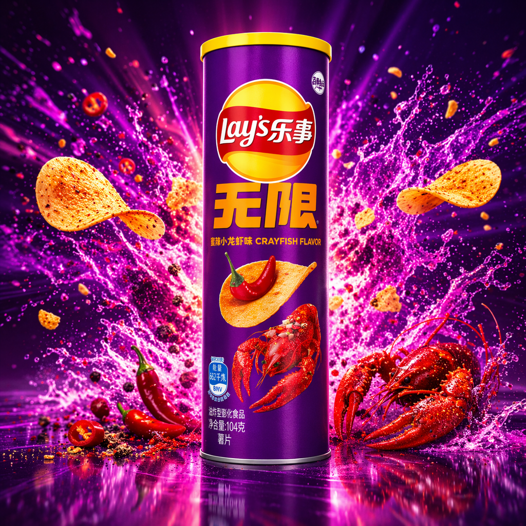 Lays Stax Spicy Crayfish (TAIWAN)