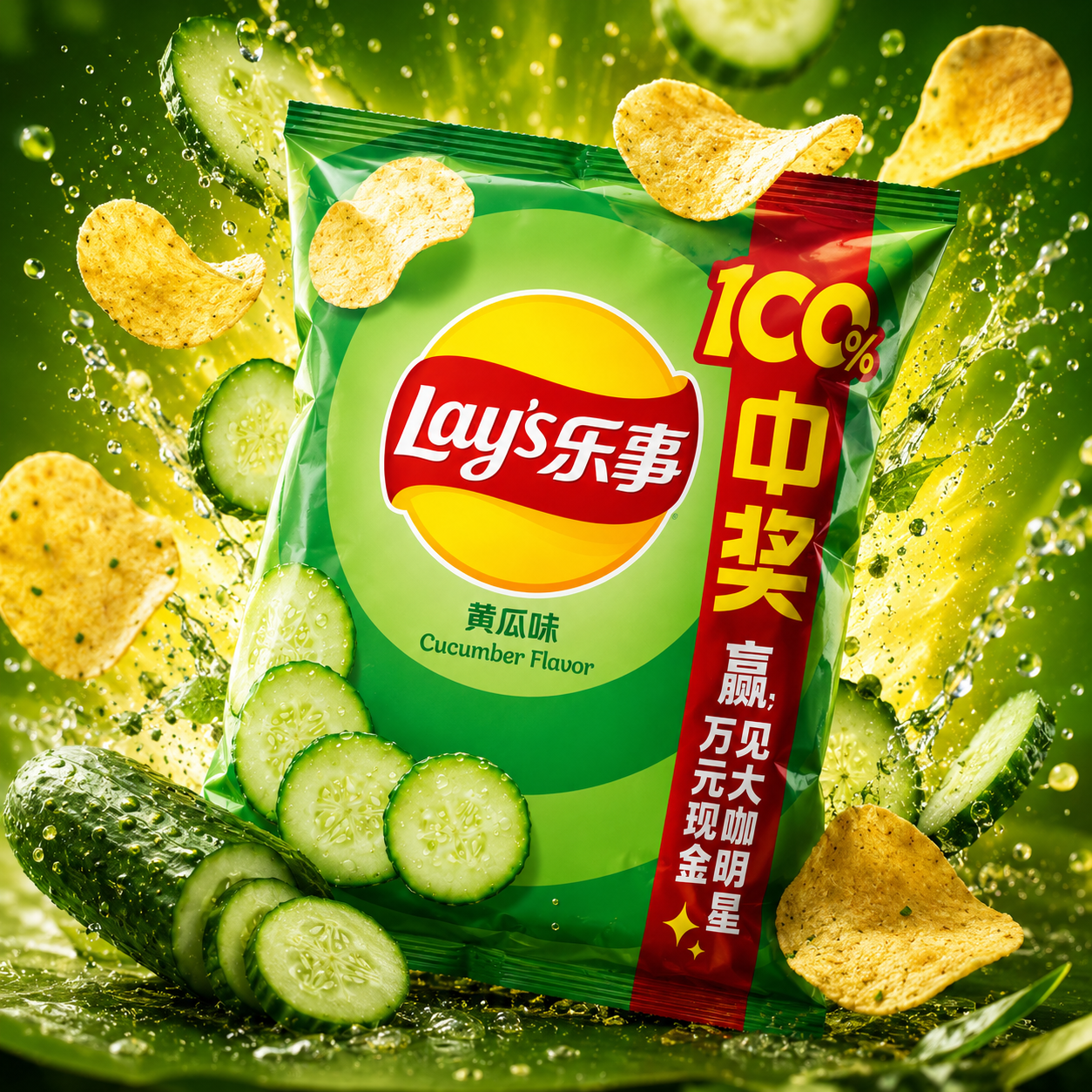 Lays Cucumber 2.46 oz (TAIWAN)