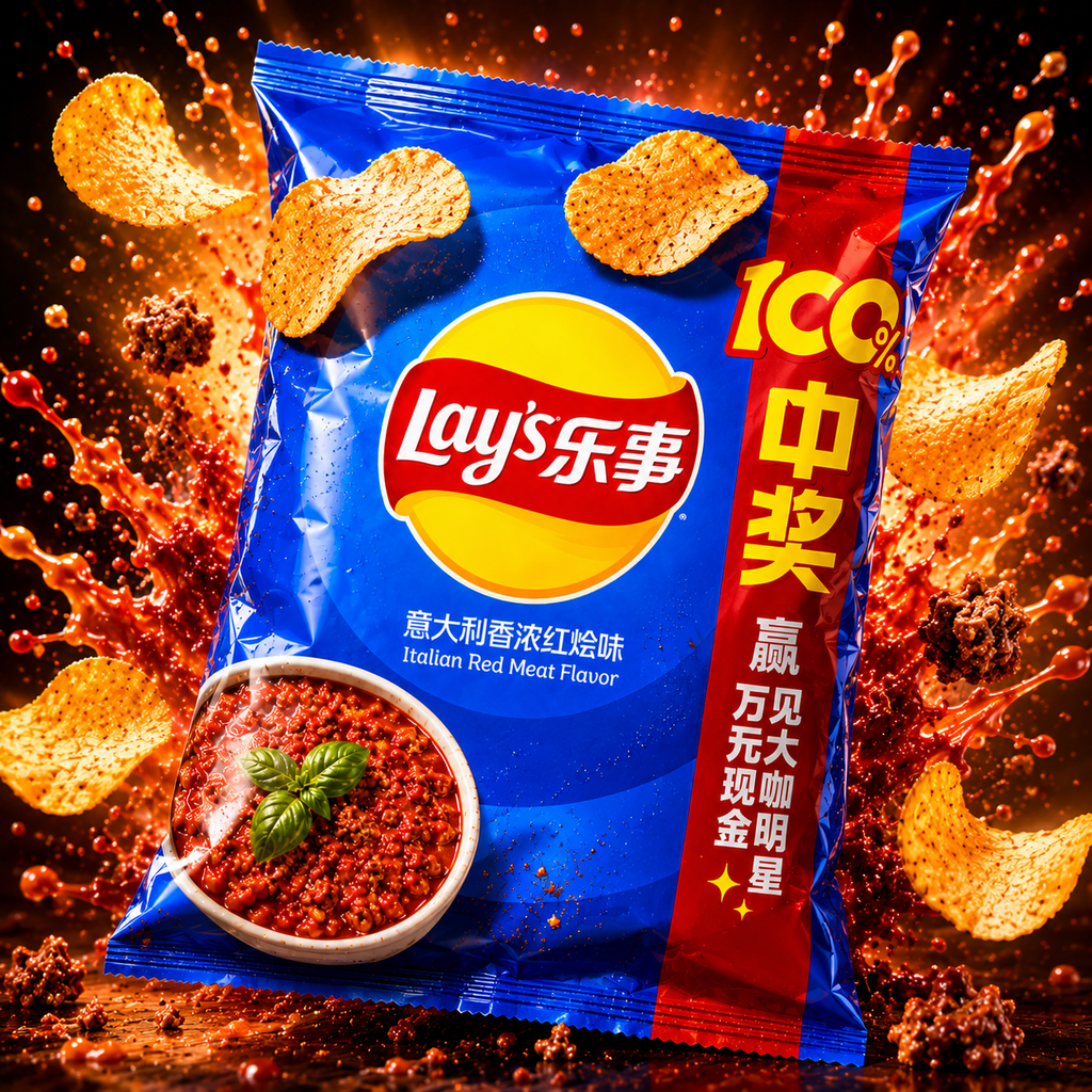 Lays Italian Red Meat 2.46 oz (TAIWAN)
