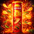 Lays Stax Sizzling BBQ (TAIWAN)